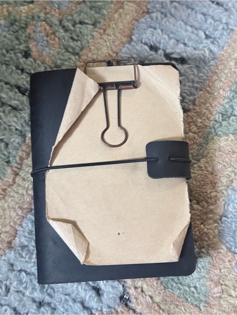 Small leather journal